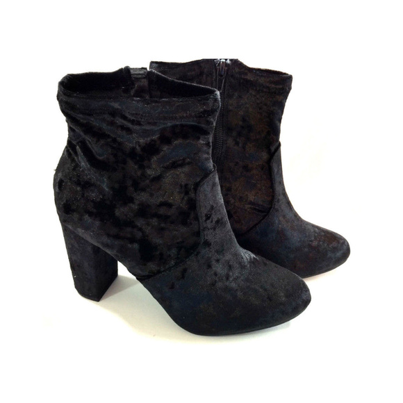 womens black boots size 10 wide